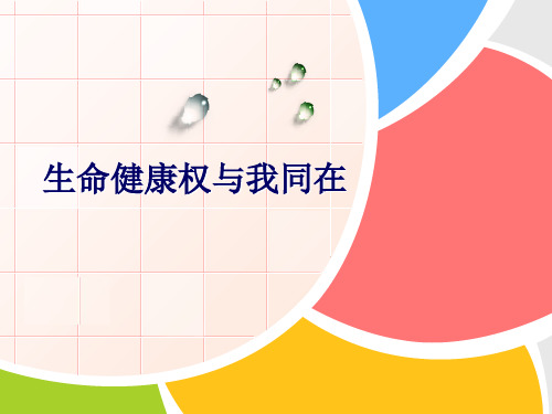 生命健康权与我同在PPT课件