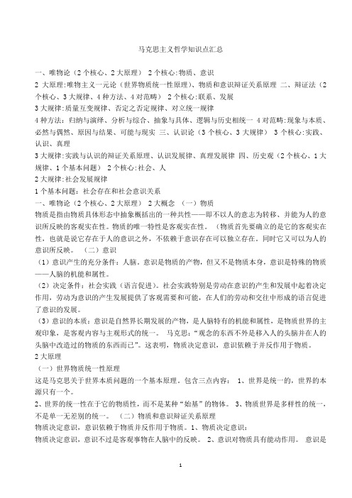马克思主义哲学要点