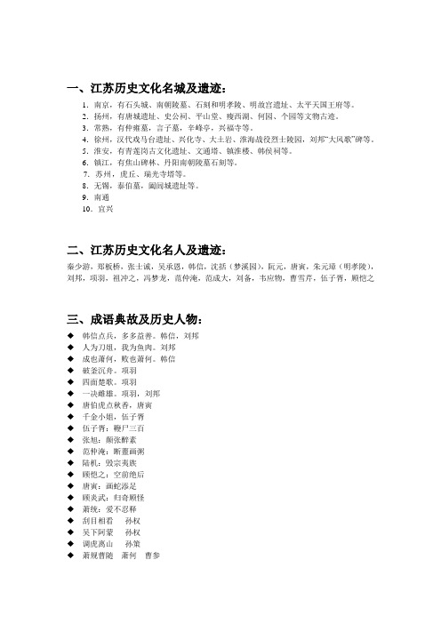 东南大学江苏历史文化旅游