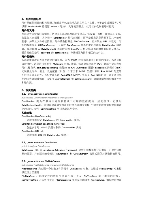 [JavaMail]11 详解附件和DataHandler、DataSource