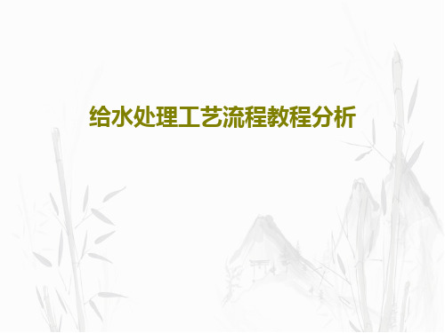 给水处理工艺流程教程分析49页PPT