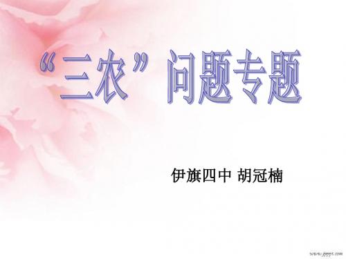 “三农”问题专题