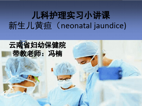 小讲课新生儿黄疸
