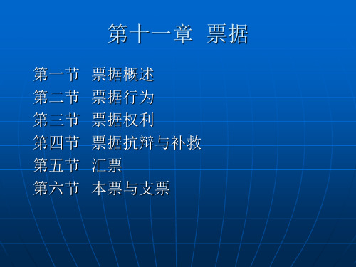 第十一部分票据-精品.ppt