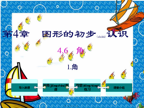 七年级数学上册第4章图形的初步认识4.6角1角教学