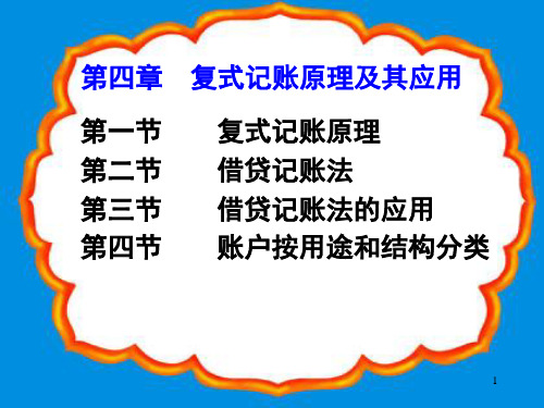 第4章 复式记账原理及其应用ppt课件
