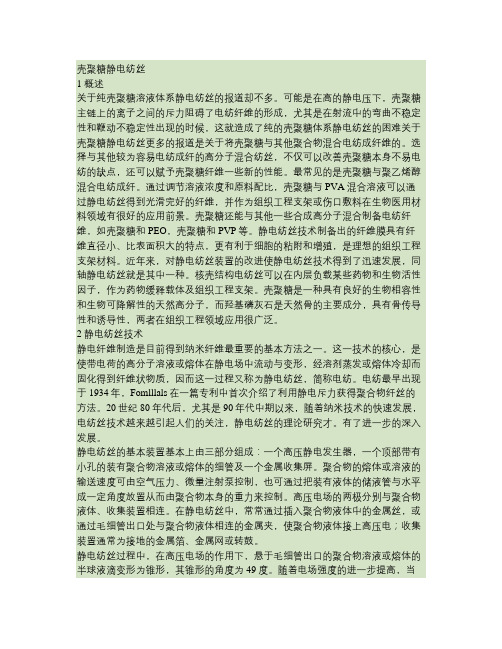 壳聚糖静电纺丝(精)