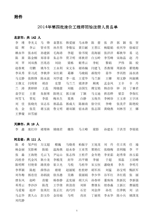合格名单(公告)