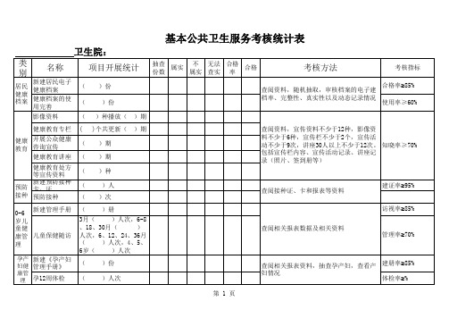 基本公卫考核表