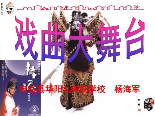 2019年综合性学习戏曲大舞台 (2)精品教育.ppt