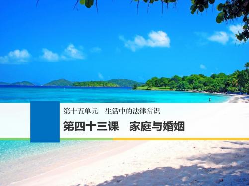 2019高考政治一轮浙江选考总复习课件：第十五单元 生活中的法律常识 第四十三课