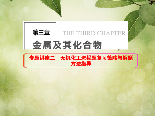 【步步高】2014届高三化学一轮总复习 第三章 金属及其化合物 专题讲座二 无机化工流程题复习策略与