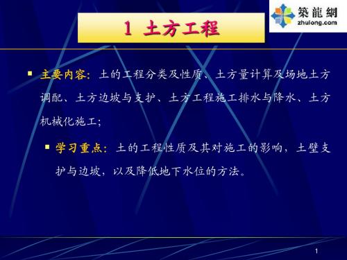 [造价入门]土石方工程基础知识PPT讲义(125页)