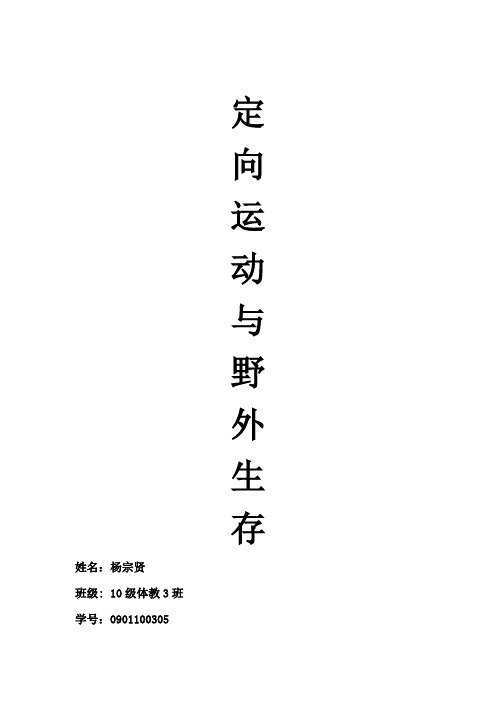 定向运动