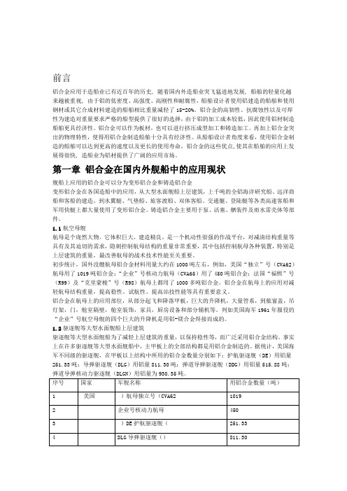 船舶用铝合金资料汇总