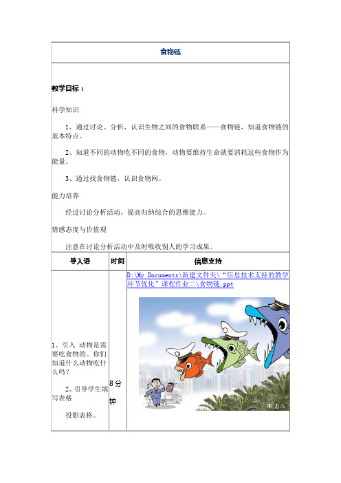 食物链课堂实录42aw