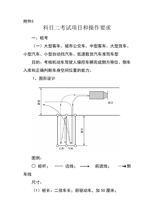 科目二考试项目和操作要求