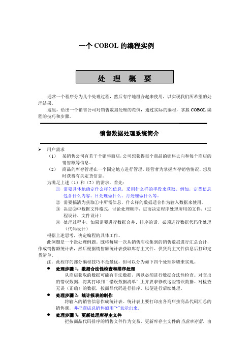 cobol的编程实例