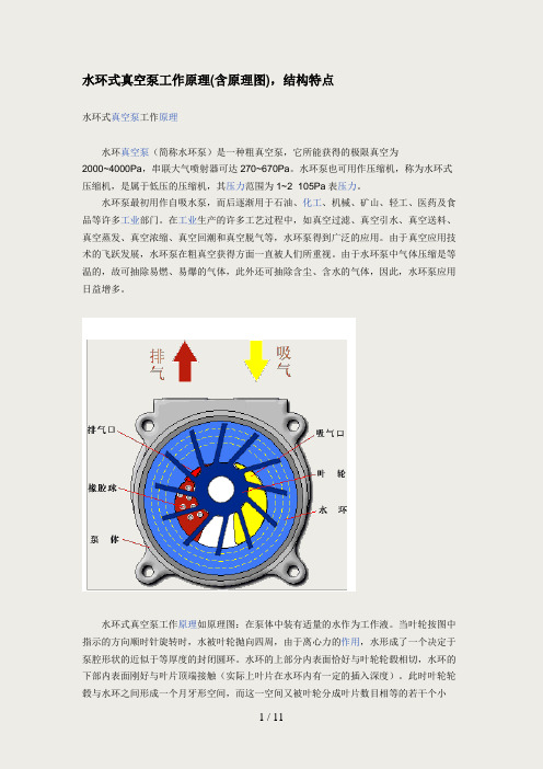 水环式真空泵工作原理
