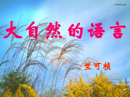 人教版八年级上《大自然的语言》精品教学课件(共65张课件)