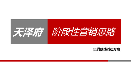 售楼处月度暖场活动