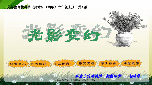 2021年湘教版美术六年级上册2、《光影变幻》课件