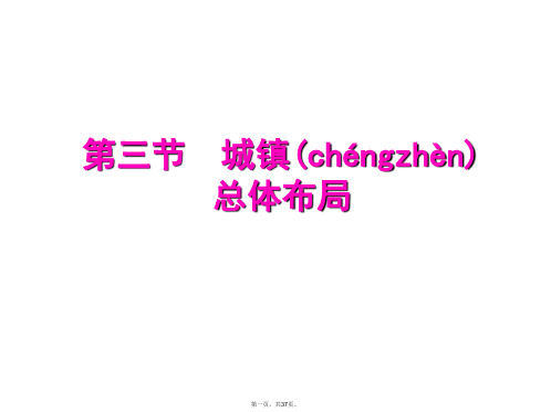 高二地理课件33城镇总体布局湘教版选修4