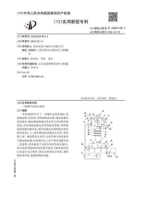 【CN209537188U】一种循环水净化系统【专利】