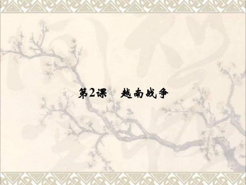 高中历史第五单元烽火连绵的局部战争5_2越南战争课件新人教版选修3