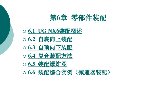 第六章+UG+NX60零部件装配.ppt