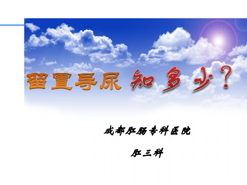 留置导尿知多少(讲义)