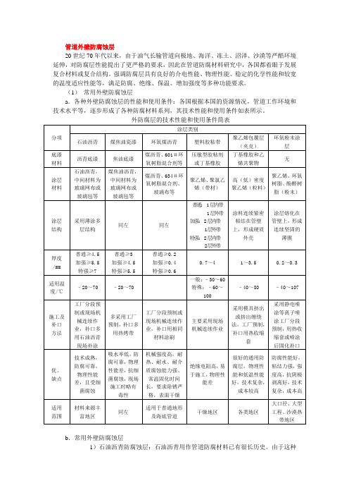 管道外壁防腐