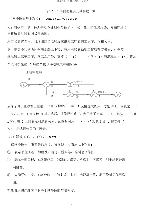 网络图中找关键线路的方法汇总
