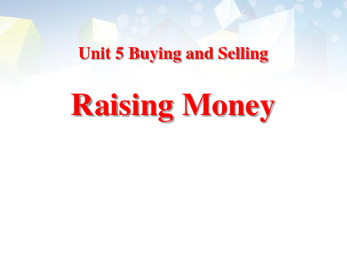 《Raising Money》Buying and Selling PPT课件下载 图文