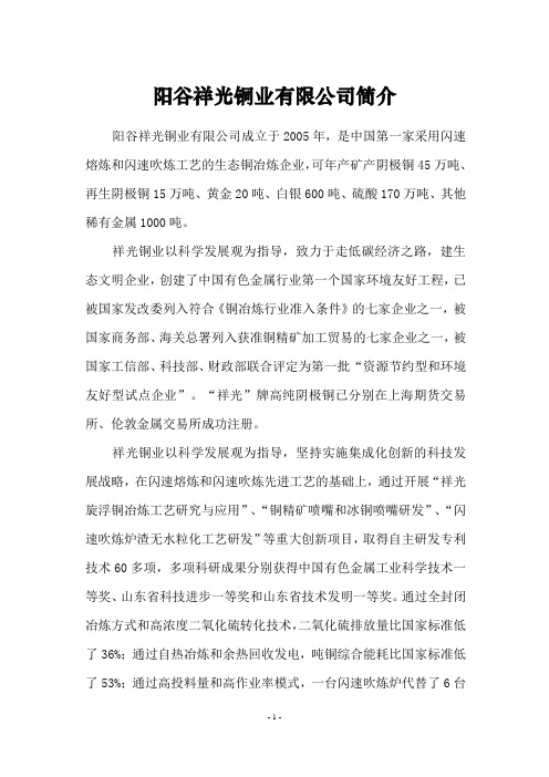 阳谷祥光铜业简介22
