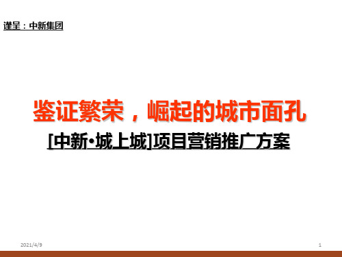 重庆市中新城上城项目营销推广方案