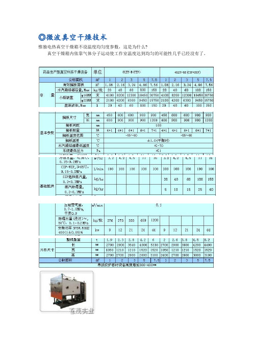 微波真空干燥技术