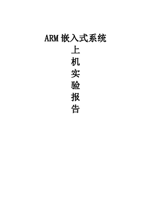 arm报告
