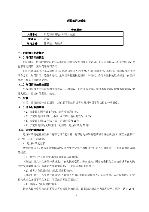 刑罚的消灭