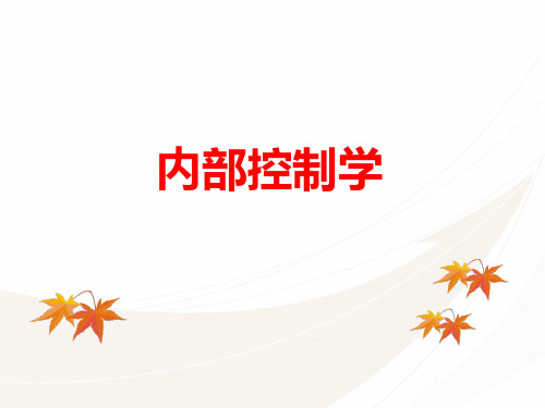内部控制学课件第三章