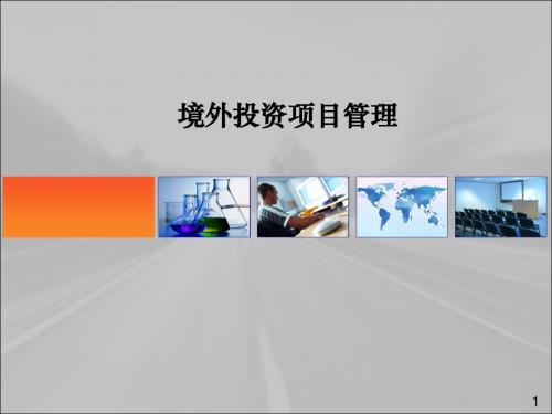 境外投资项目管理