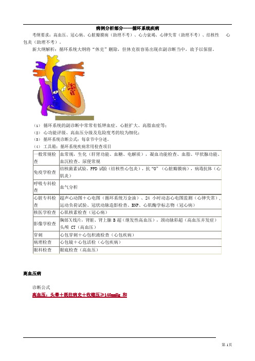 病例分析部分——循环系统疾病
