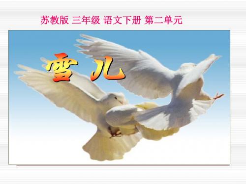 小学三年级下学期语文《雪儿》PPT课件