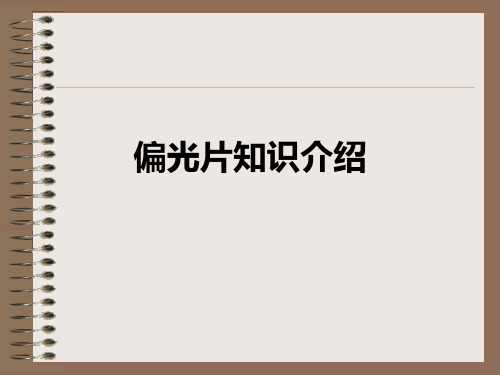 偏光片管理知识讲述.pptx