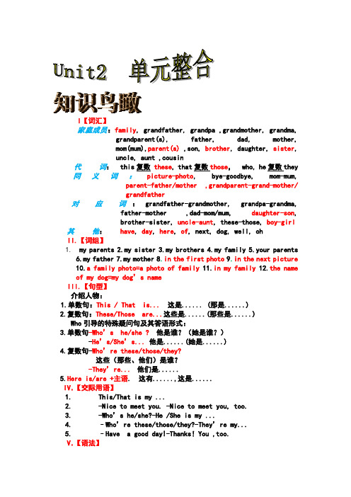 Unit2单元整合