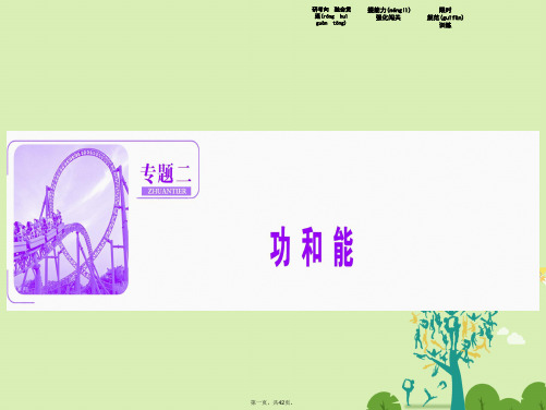 高考物理二轮复习第一部分专题二功和能第1讲功功率动能定理课件