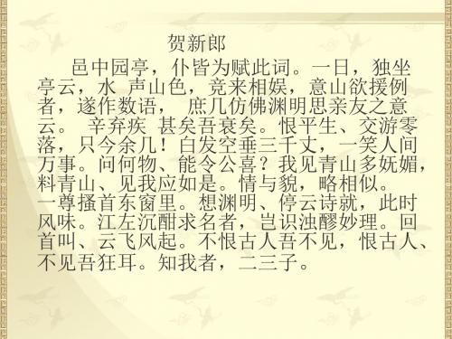唐宋诗词赏析之贺新郎【南宋】辛弃疾