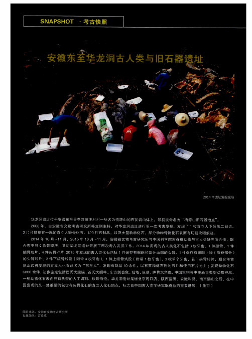 安徽东至华龙洞古人类与旧石器遗址