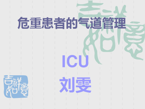 气道管理 PPT课件
