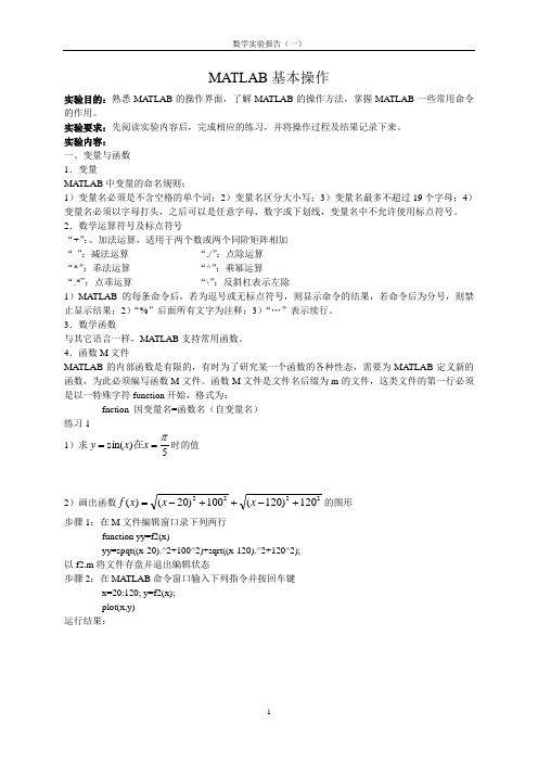 MATLAB基本操作